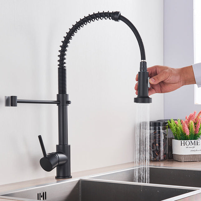 Zoovy Faucet - Stijlvolle Zwarte Keukenkraan met Functies