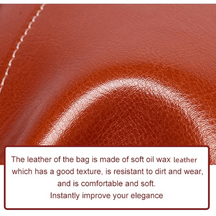 LeatherVibe - Elegante Leren Crossbody Tas