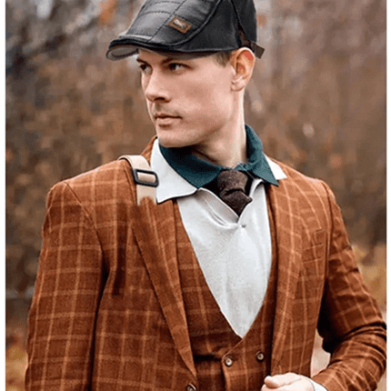LuxeStyle Beret – Tijdloze Elegantie van Leer