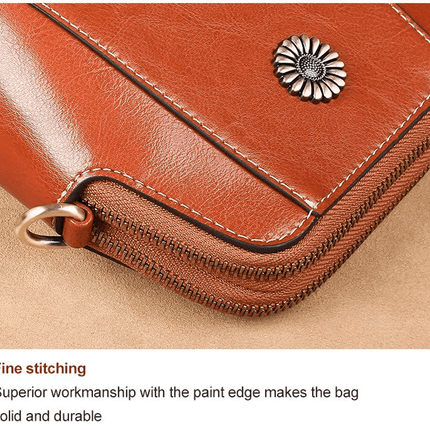 LeatherVibe - Elegante Leren Crossbody Tas