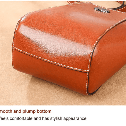 LeatherVibe - Elegante Leren Crossbody Tas