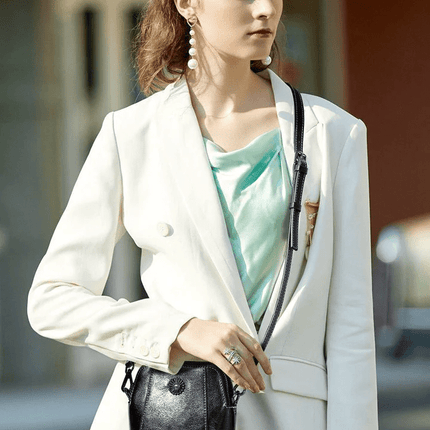 LeatherVibe - Elegante Leren Crossbody Tas