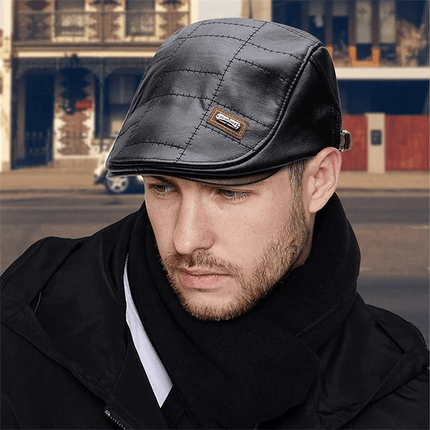 LuxeStyle Beret – Tijdloze Elegantie van Leer