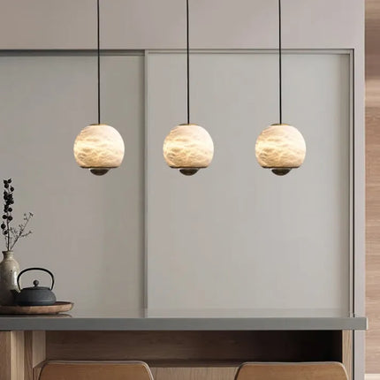 LumiereNordique Elegance Plafondlamp - Scandinavische Marmeren Hanglamp