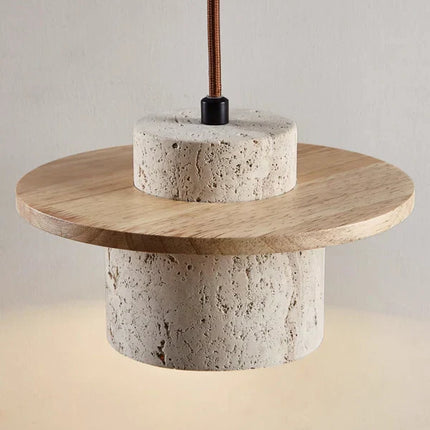 EarthLuxe Chandelier - Luxe Travertin Design Kroonluchter