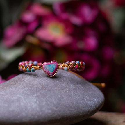 Amélie LoveStone Armband - Elegante Jaspis Accessoire