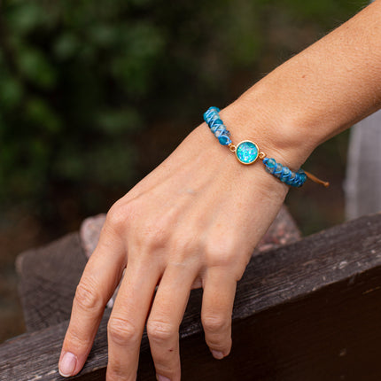 Liora Bracelet - Elegante Blauwe Opaal Sieraad