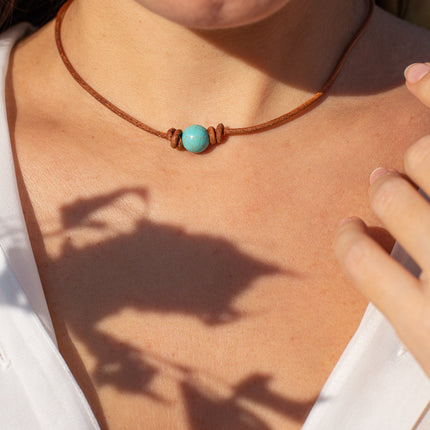 Calista Necklace – Elegante Turkoois Choker