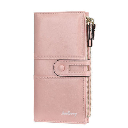 ClassicWallet - Stijlvolle Dubbele Rits Portemonnee