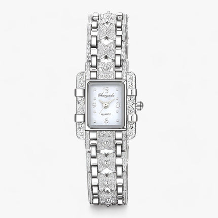 Camille Watch - Elegante Rechthoekige Stijl met Kristallen
