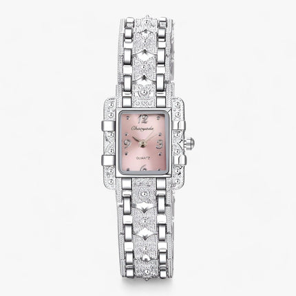 Camille Watch - Elegante Rechthoekige Stijl met Kristallen