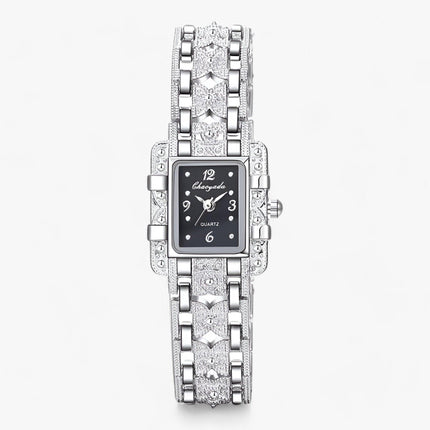 Camille Watch - Elegante Rechthoekige Stijl met Kristallen