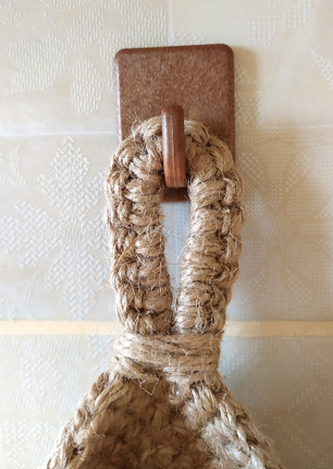 Stijlvolle EcoWeave Hangmand - voor Duurzame Opslag van Groente en Fruit