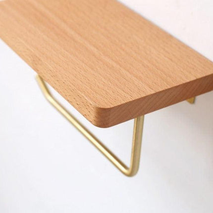 WoodNest - Stijlvolle Houten Toiletrolhouder met Opbergruimte