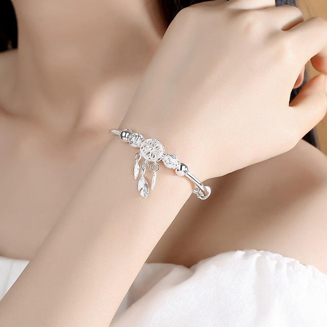 Elegante Verstelbare Zilveren Dromenvanger Armband - Aiyana