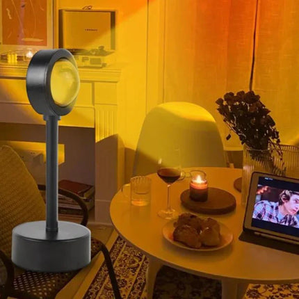 GlowSphere – Magische Sunset Lamp met 4 Kleuren