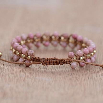 Rhodonite Bracelet - Hartvormige Energiearmband Amara