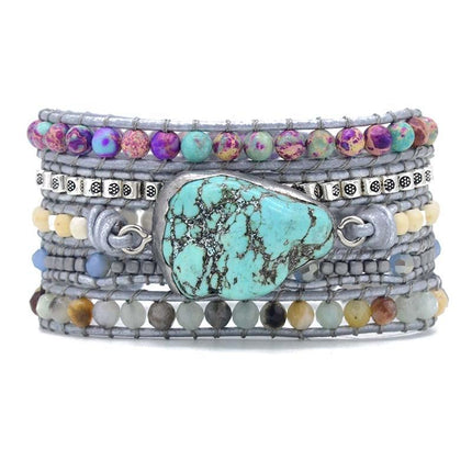 Selina Armband - Turkooise Wikkelarmband voor Heling & Bescherming