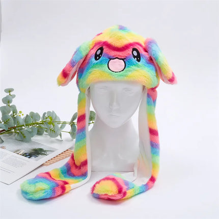 BunnyBounce Hat – Schattige Muts met Beweegbare Oortjes