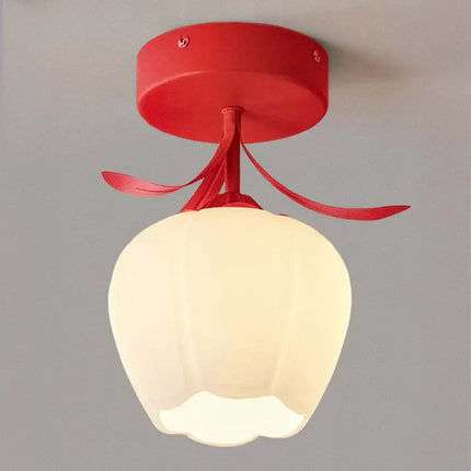 MiniFlorale Plafondlamp - Luxe Mini Hanglamp voor Tijdloze Sfeer