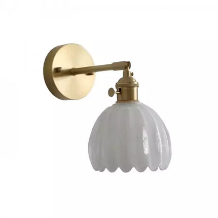 TulipGlow Wandlamp - Retro Glazen Tulpenlamp voor Vintage Flair