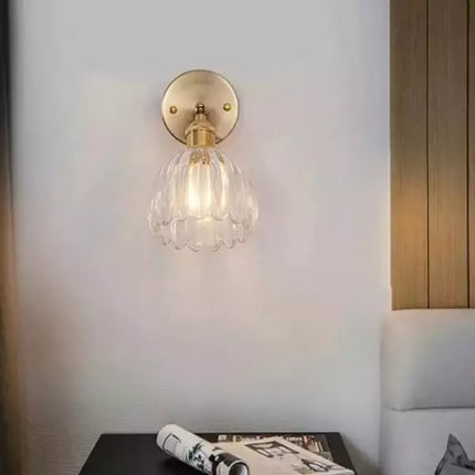 TulipGlow Wandlamp - Retro Glazen Tulpenlamp voor Vintage Flair