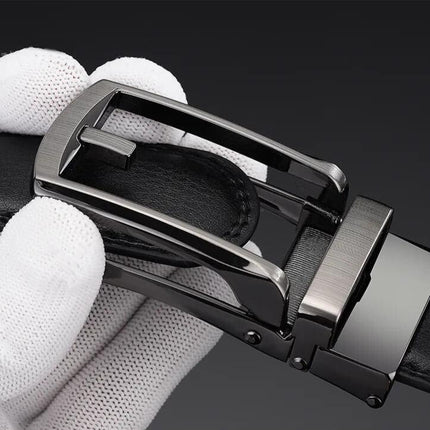 EliteSlide Belt – Luxe Leren Verstelbare Accessoire