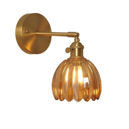 RetroLume – Tulpenvormige Glazen Wandlamp met Vintage Charme