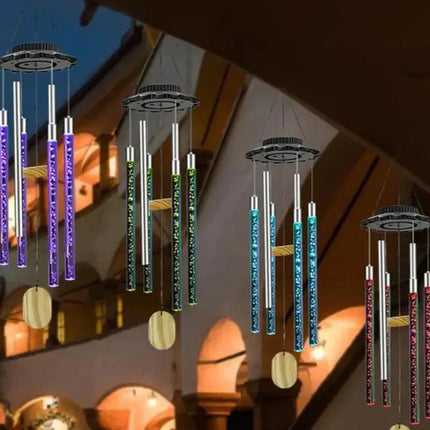 Harmony - Kleurige Tuinwindgong met Licht en Geluid