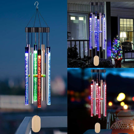 Harmony - Kleurige Tuinwindgong met Licht en Geluid