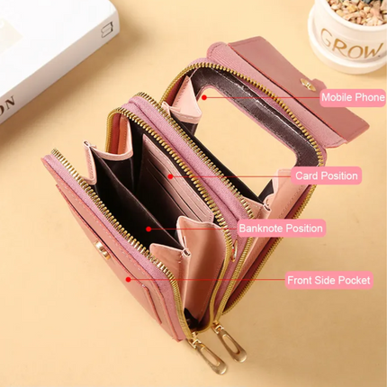 Sonia Wallet – Elegant Leren Telefoonhoes
