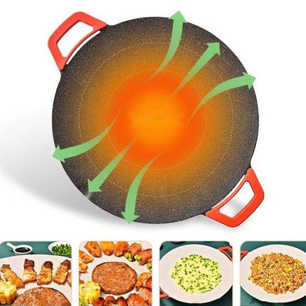 GrillCook - Rookvrije Bakplaat voor Gezond Koken
