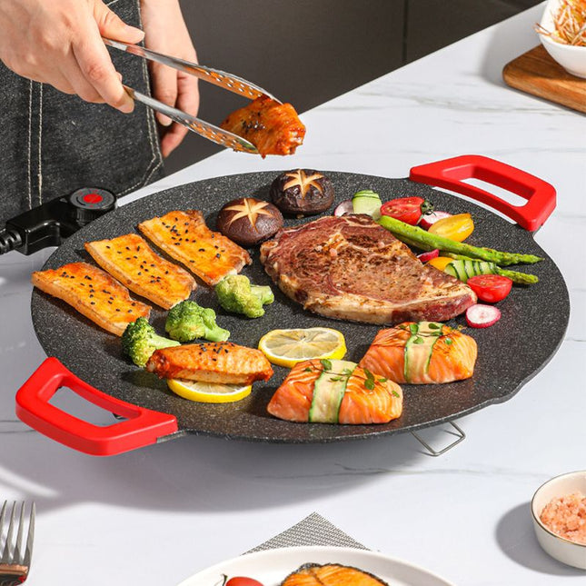 GrillCook - Rookvrije Bakplaat voor Gezond Koken