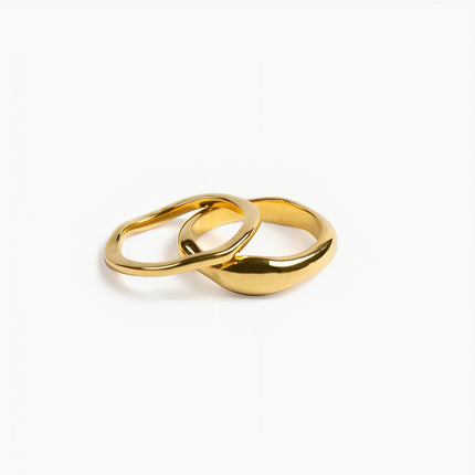 Elegantes Stapelring-Set - Luna