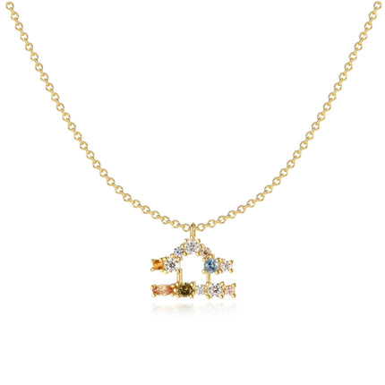 Elegant Celestial Star Sign Necklace - Celestia