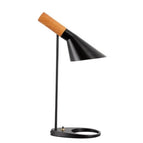Tafellamp / Zwart & Hout