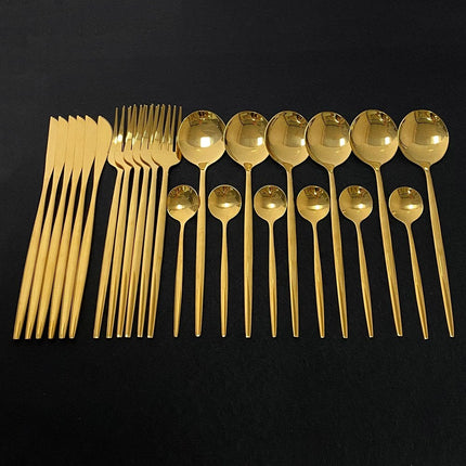 RoyalGlimmer Gouden Bestekset - Gouden Bestekset voor een Luxueuze Tafelsetting