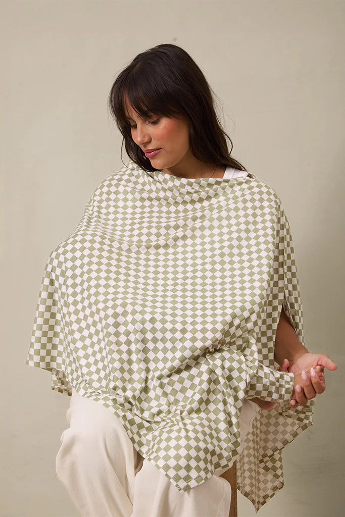 Bleu Toile Nursing Cover