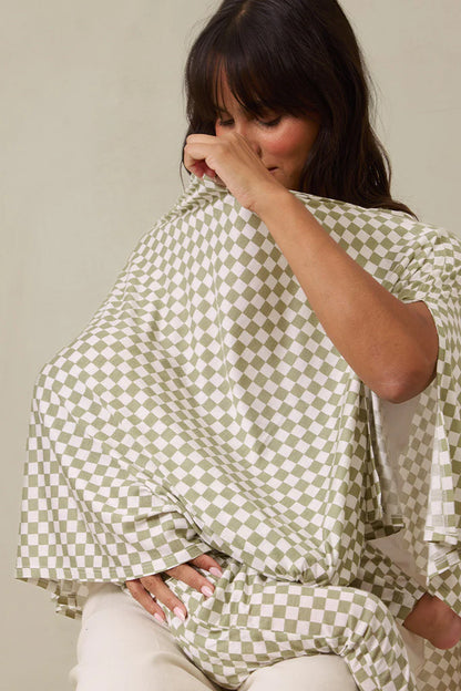 Bleu Toile Nursing Cover