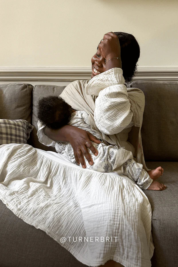 Bleu Toile Nursing Cover