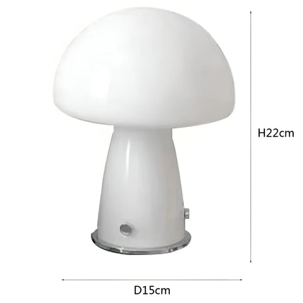 Scandinavische LED Paddenstoel Lamp - Elegantie en Warmte voor Jouw Interieur