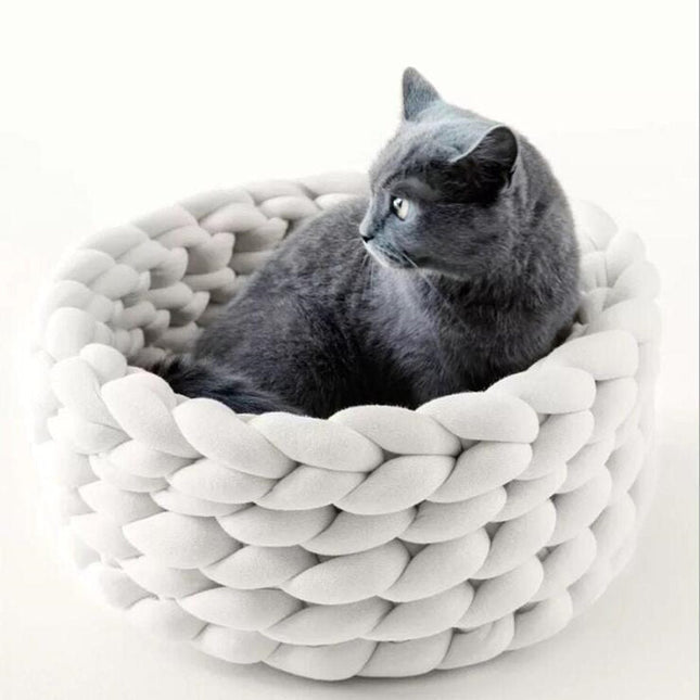 WoollyNest – Stijlvolle Mand voor Huisdieren
