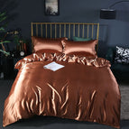Metallic Bruin / 120x200cm 4-delige set / Hoeslaken