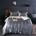 Metallic Zilver / 120x200cm 4-delige set / Hoeslaken