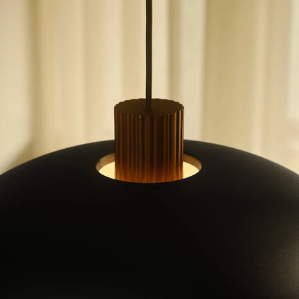 Aurelio Design Light – Zwarte Houten Hanglamp E27